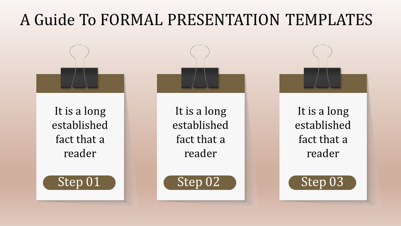 Free - Creative Formal Presentation Templates Design-Three Node